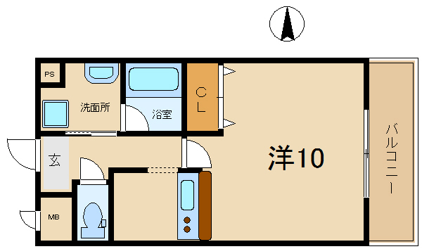 ワンルーム間取り