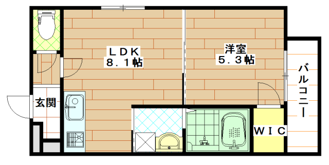 ワンルーム間取り