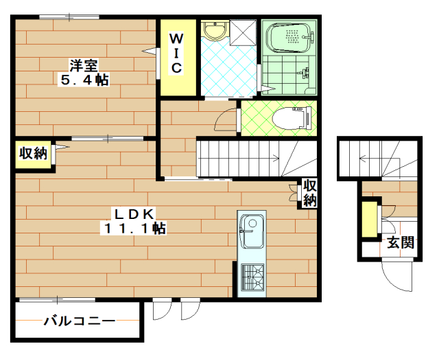 ワンルーム間取り