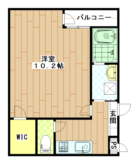 ワンルーム間取り